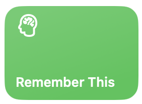 Remember This